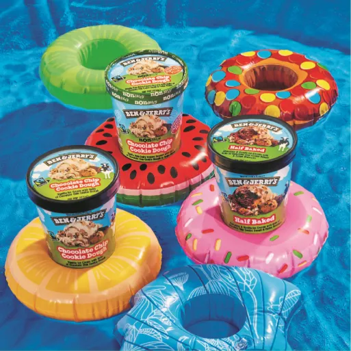 Ben & Jerry's Rebuild - File Set--- Homepage Images--- Pints in Pool